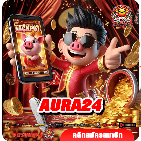 AURA24 ทางเข้าเกมสล็อตใหม่มาแรง แตกง่ายที่สุดถอนได้จริง